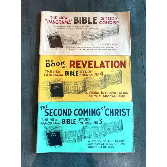 3PC Collectable The New Panorama Bible Study Course No 3 & 4 1966 Alfred Book - Picture 2 of 9